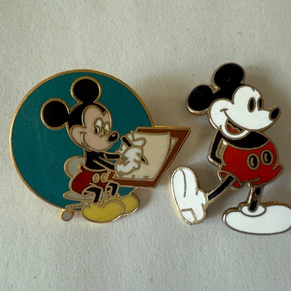 RARE- Two Mickey Mouse Pins - Picture 1 of 3